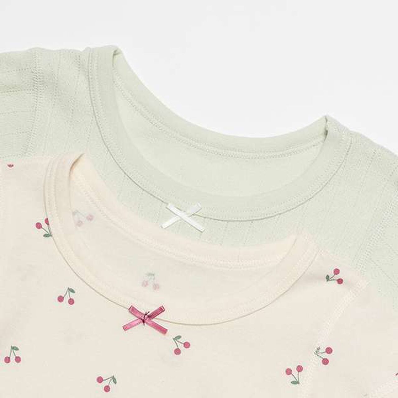 Organic Short Sleeve Undershirts 2-Pack,Pearl white, large image number 9