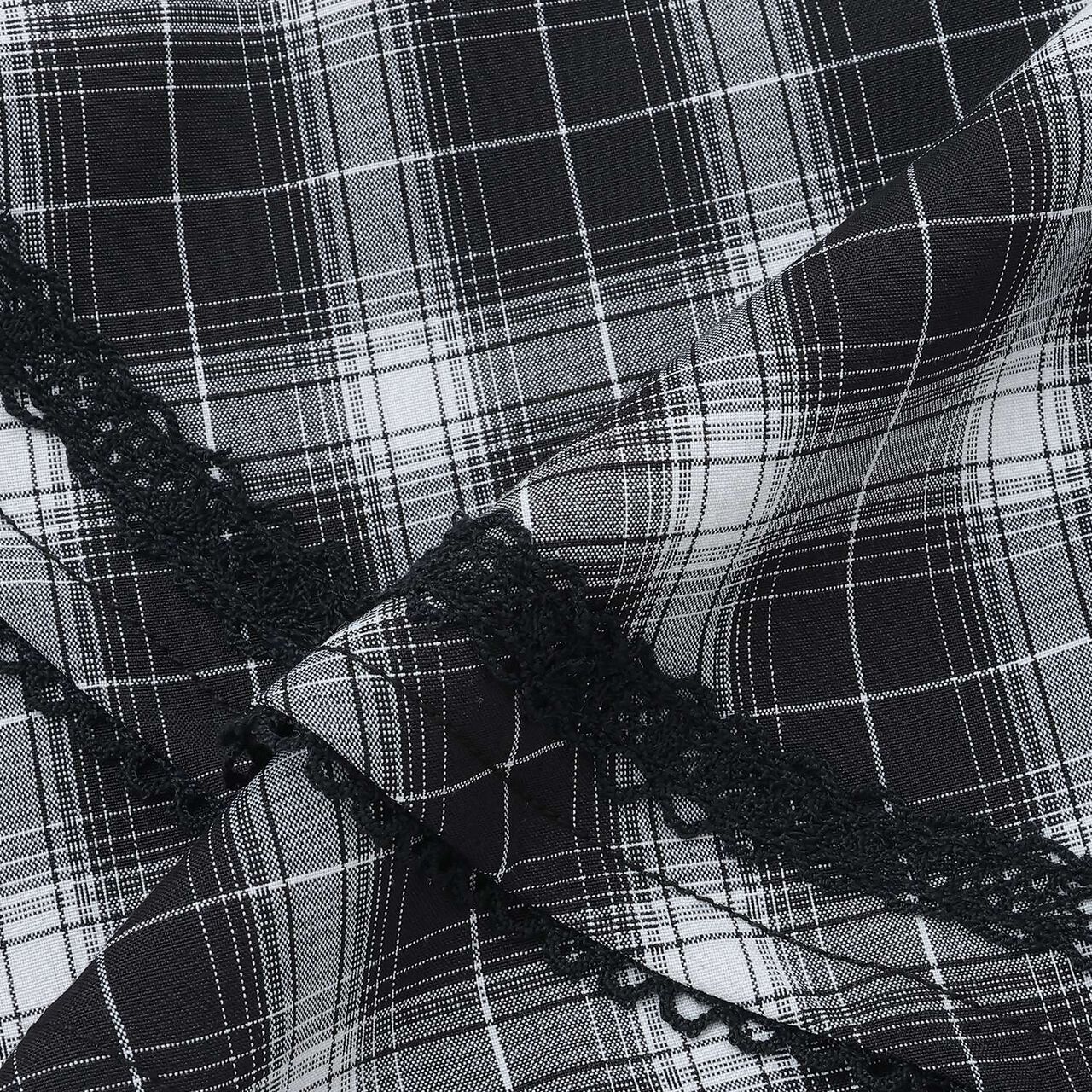 Assorted Material Irregular Hem Skirt with Shorts,Light blue, large image number 9