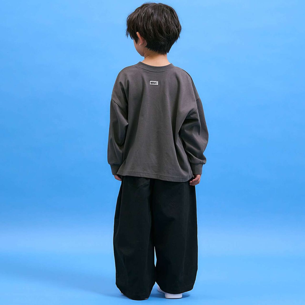 [Anti-Stain & Quick-Dry & Shape Retention] Checker Flag Printed T-Shirt [MNCM],Navy, large image number 27