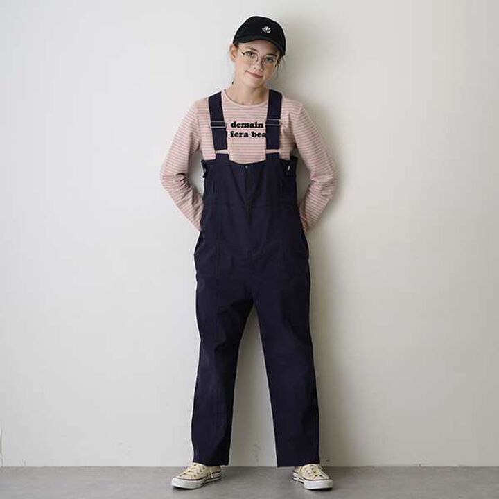 [AMI] High Waist Overalls,Black, medium image number 5