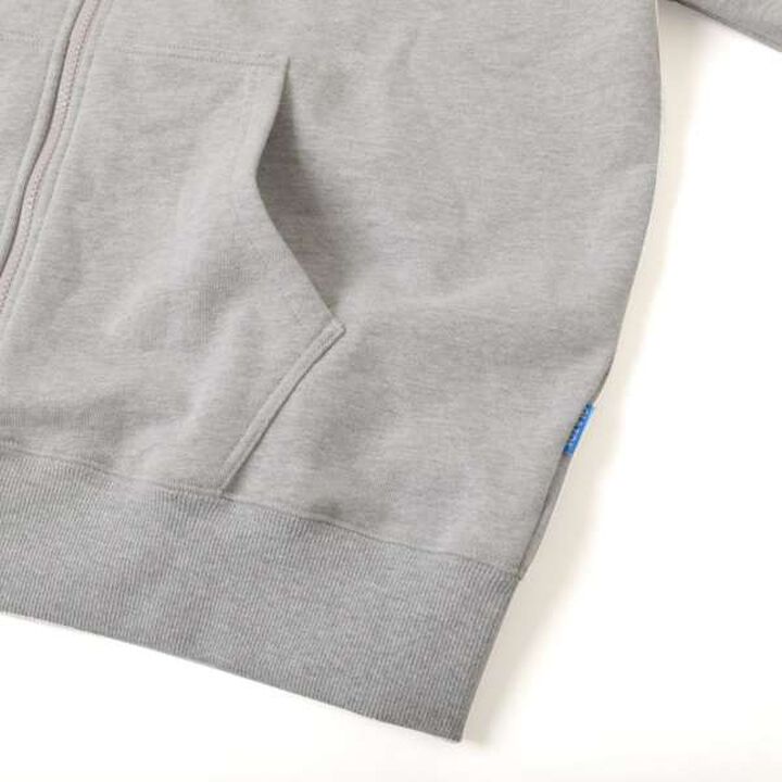 Quick-Dry Resistant to Pilling Back Print Zip-Up Big Parka,Top gray, medium image number 12