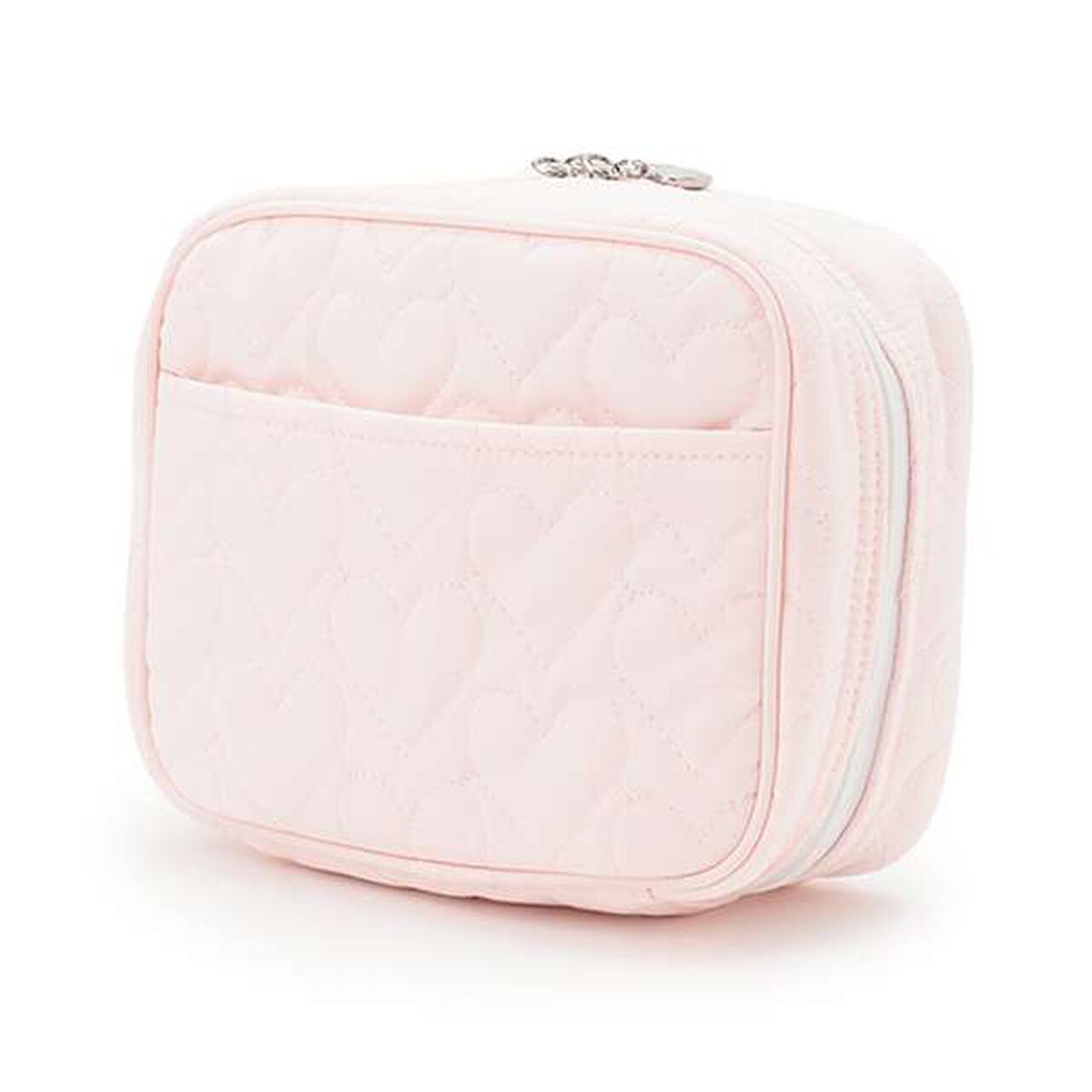 Rabbit Appliqu&eacute; Square Pouch,Light pink, large image number 1