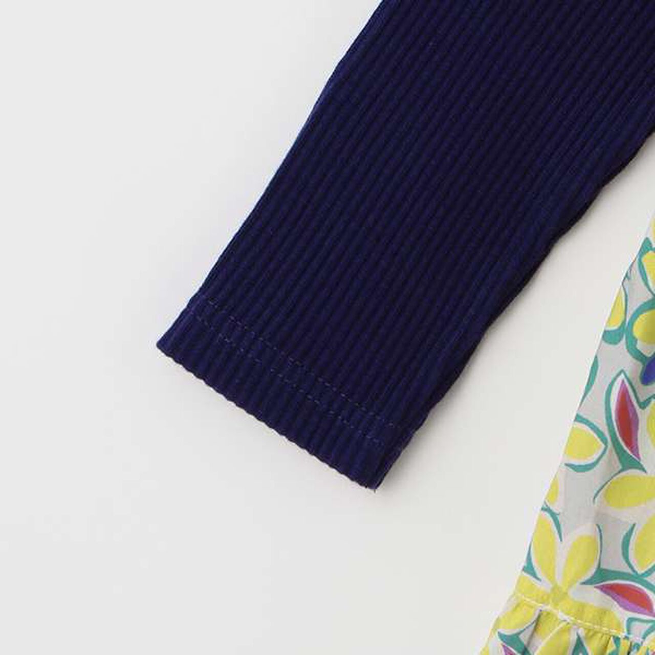 Floral Print One-Piece Dress,Navy, large image number 4