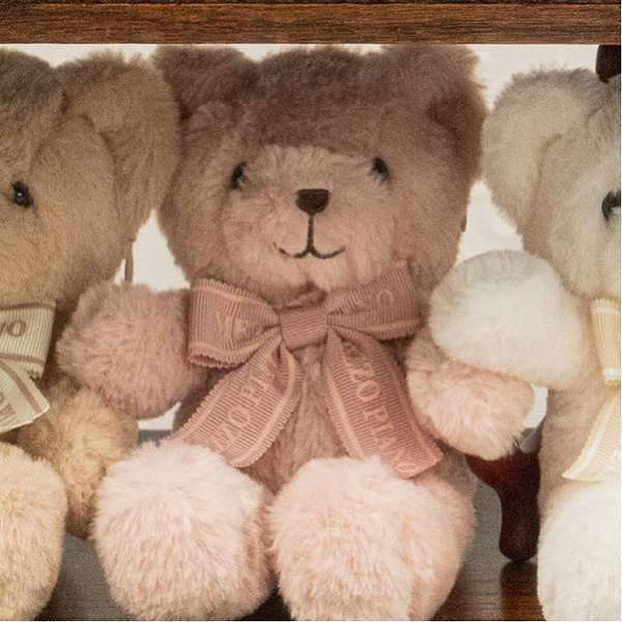 Bear Plush Toy Pass Case,Light beige, large image number 3