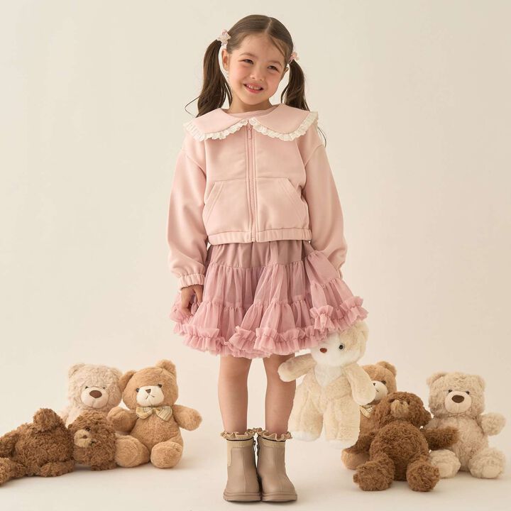 [Lycee Mine Ballet Series] Coordinatable Setup Sailor Collar Full-Zip Sweatshirt,Light blue, medium image number 20