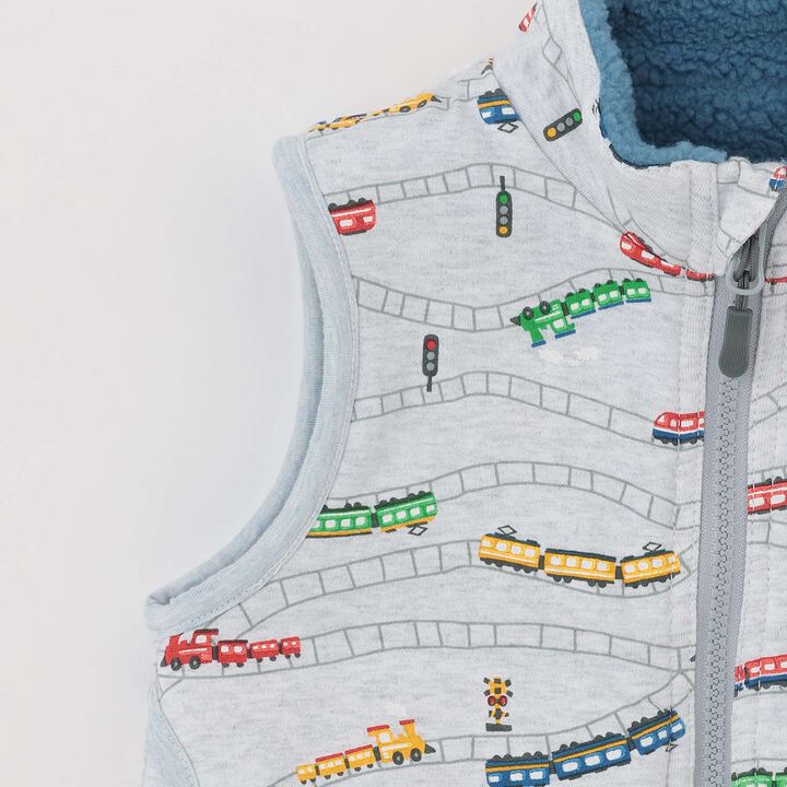 Train Reversible Boa Vest,Off white, medium image number 15
