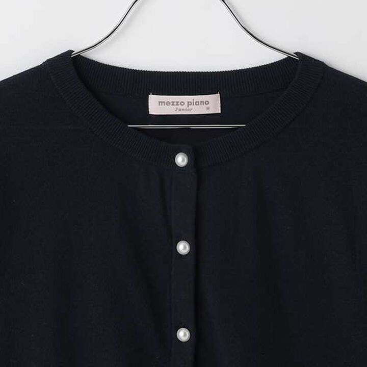 Pearl Button Cardigan,Off white, medium image number 2