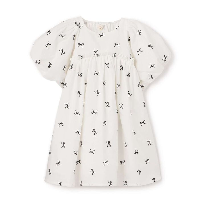 Ribbon Embroidery Fluffy One-Piece Dress [Lycee Mine Ballet Series],Pink, medium image number 1