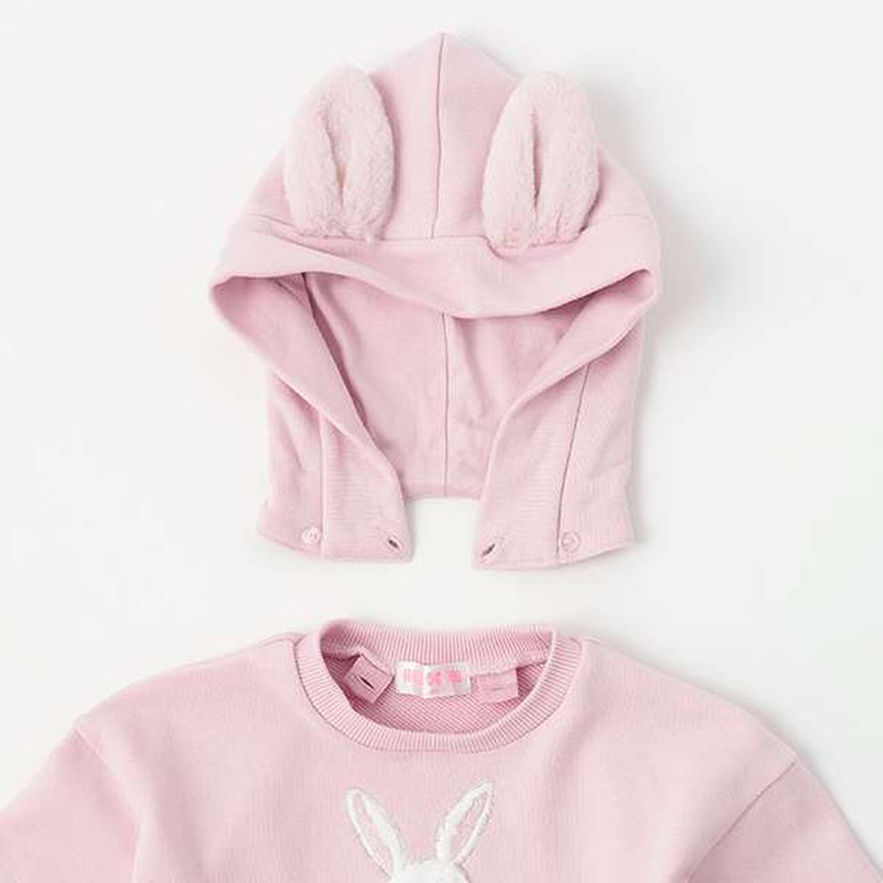 Animal Motif Hoodie One-Piece Dress,Lavender, large image number 12