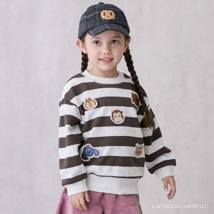 Curious George Face Patch Sweatshirt,, medium