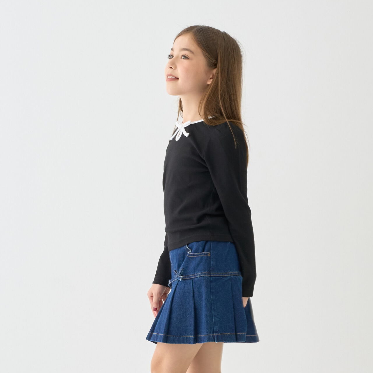 [With Inner Shorts/Secure] Pleated Skirt &ndash; Recommended for School,Blue, large image number 11