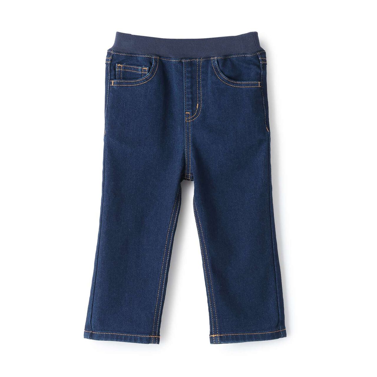 Wool Lined Denim Pants,Blue, large image number 3