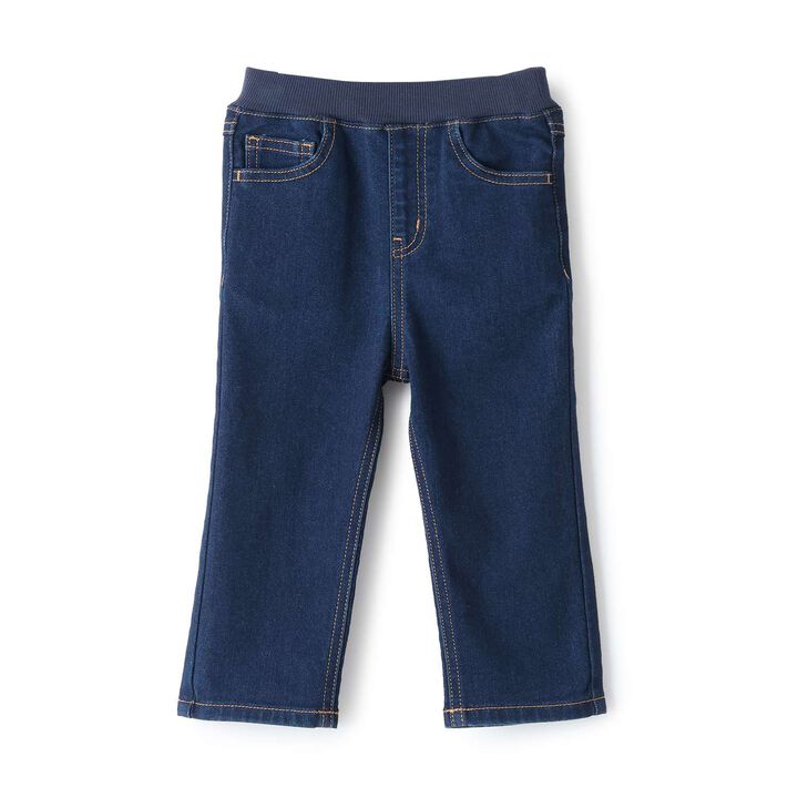 Wool Lined Denim Pants,Blue, medium image number 3