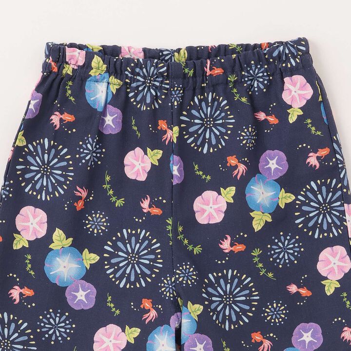 [Web Exclusive] GIRLS All-Over Pattern Jinbei,Navy, medium image number 13