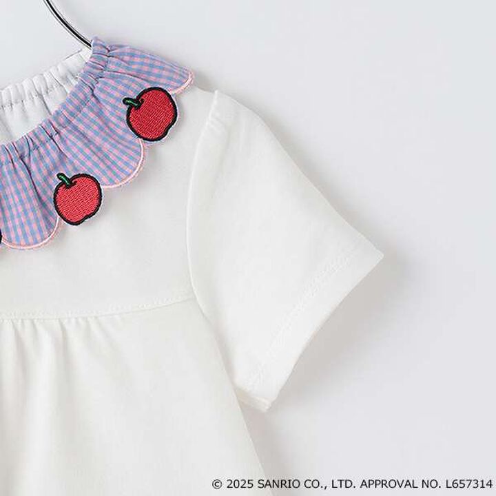 [HELLO KITTY] Frilled Collar Tunic,Off white, medium image number 3