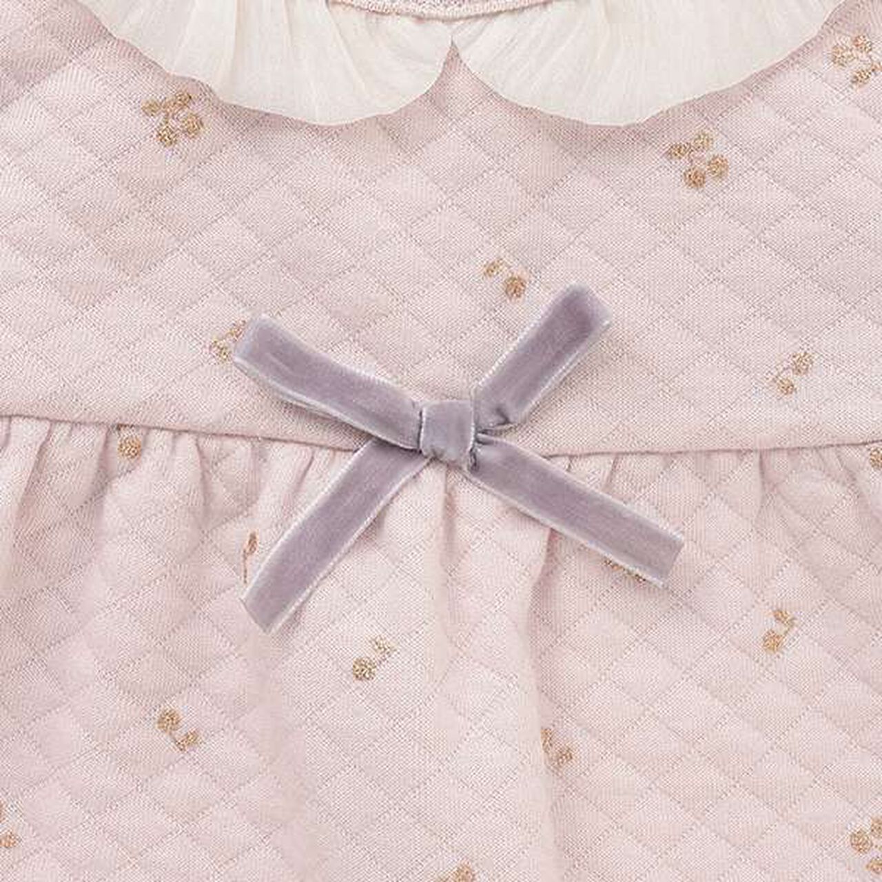 Sparkling Cherry Quilt Pajamas,Ivory, large image number 8
