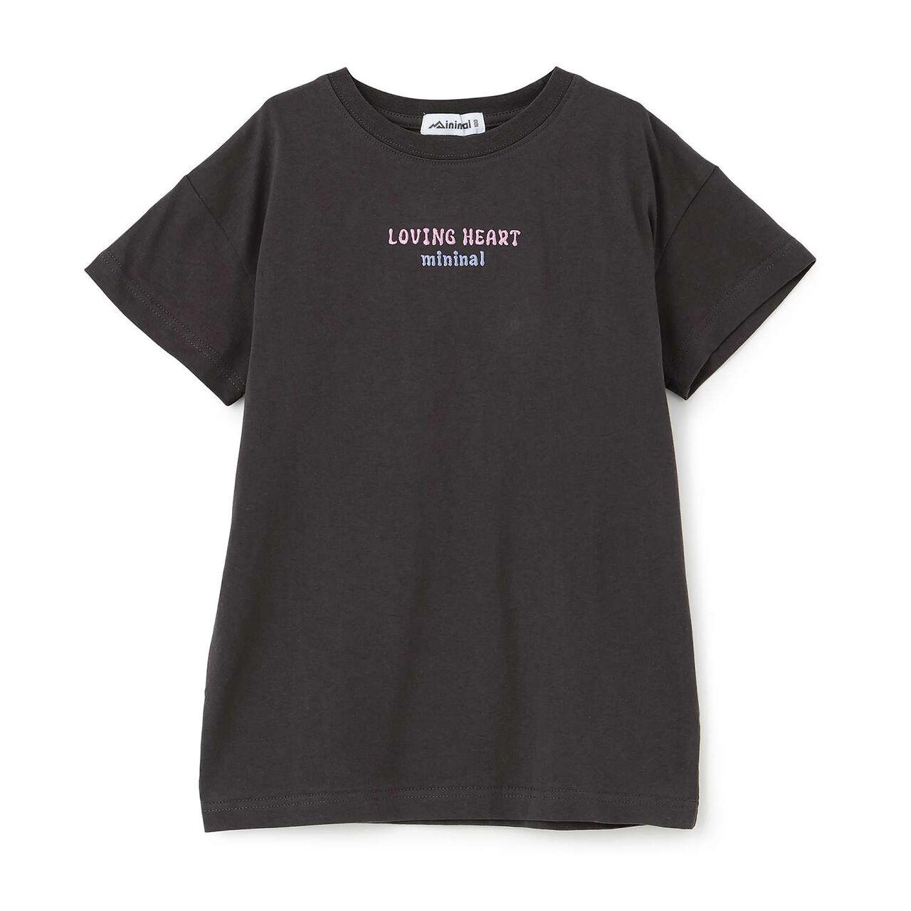 [100% Cotton] Affordable Back Heart Short-Sleeve T-Shirt One-Piece Dress,Cherry Pink, large image number 12
