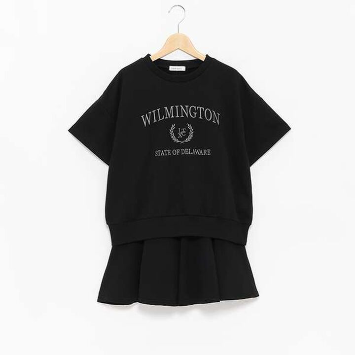 Flared Skirt Set,Black, medium image number 7