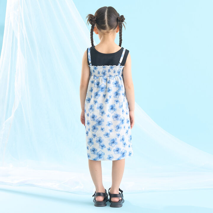 [Easy Wear♪] [Cool Touch] 4-Way Separate Yukata with Obi (OHANA) [Kids Girls],Coral red, medium image number 32