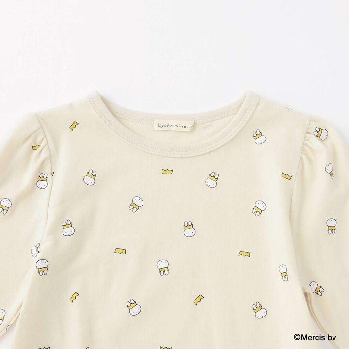 [Miffy] All-Over Pattern Scalloped Hem A-Line T-Shirt,Lavender, medium image number 6