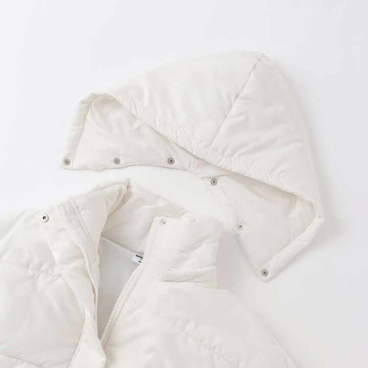 [Milky Coast] Sleeve Ribbon Padded Blouson,Black, medium image number 3