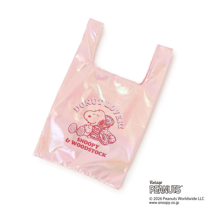[SNOOPY] Metallic Tote Bag,Pink, medium image number 0