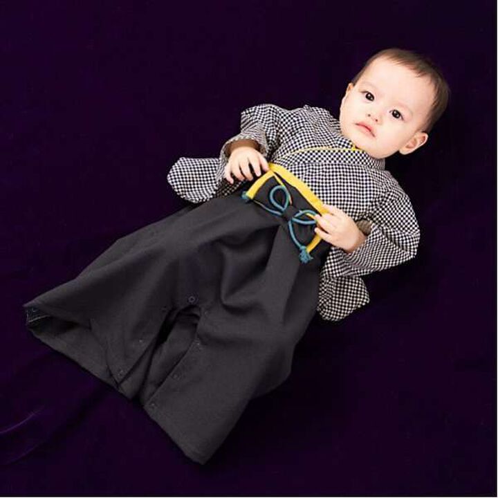 Boys' Hakama Overall,Navy, medium image number 0