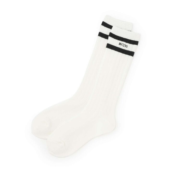 Line Loose Socks,Off white, medium image number 0