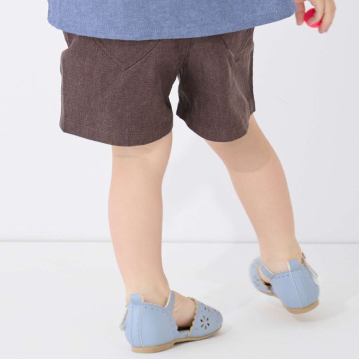 Washed Heart Pocket Shorts,Blue, medium image number 3