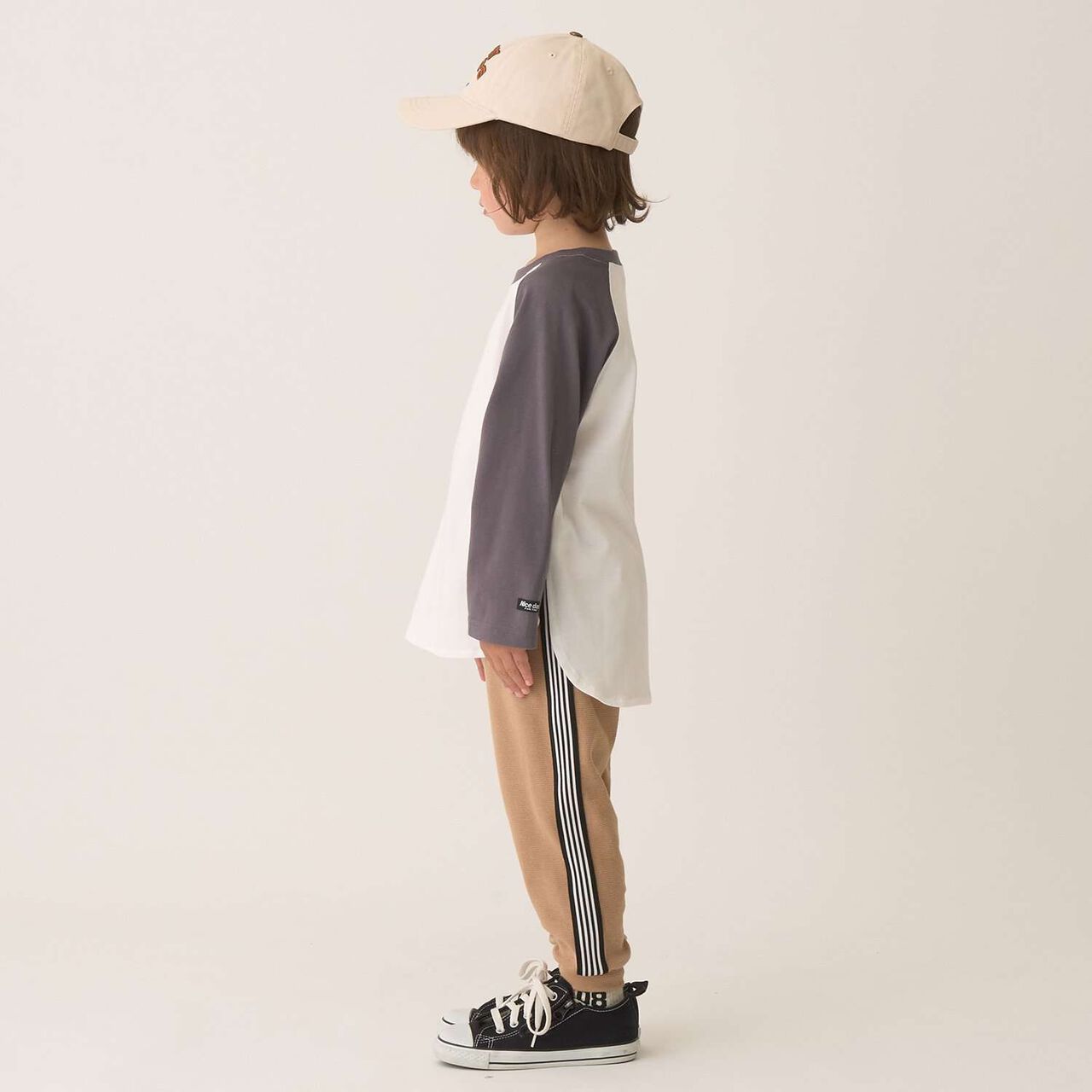 Tomo Pants with Side Line Tapered Design,Greige, large image number 26