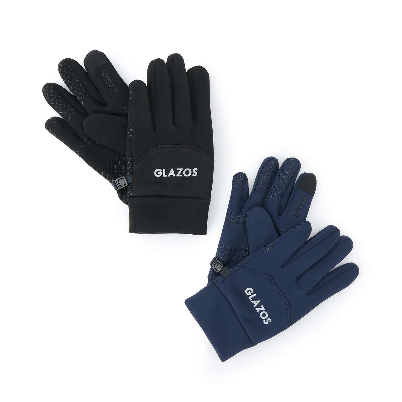 Reflective Logo Gloves,Navy, large image number 6