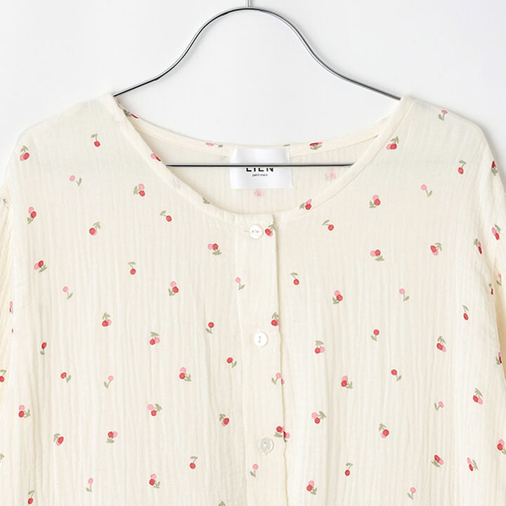 [Link] Double Gauze Cut Pajamas,Pearl white, medium image number 7