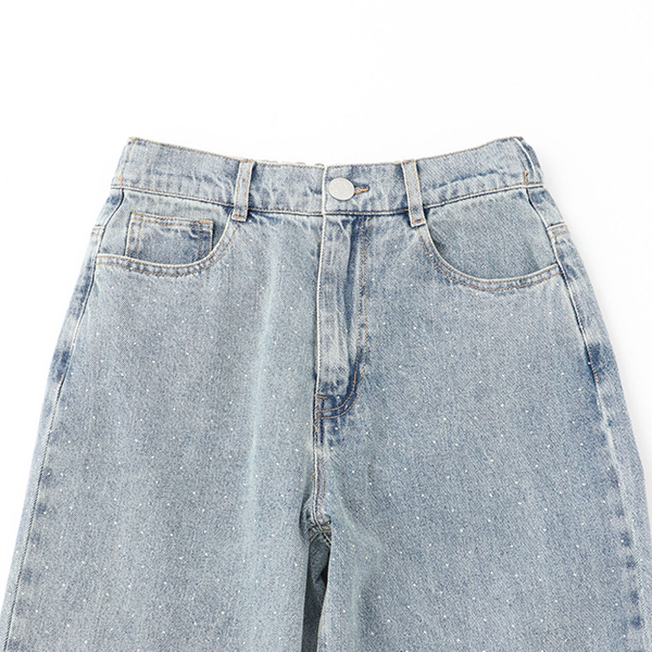 Sparkling Denim Pants,Gray, large image number 2