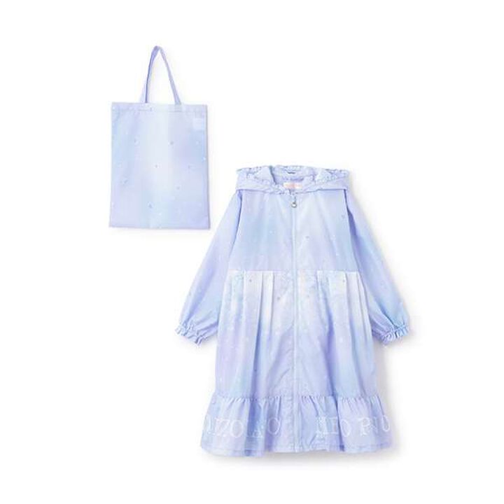 Star Jewel Gradient Pattern Raincoat,, medium