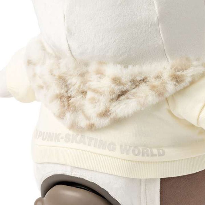 X-girl Stages &times; LOVOT Leopard Puffer Hoodie,Ivory, medium image number 11