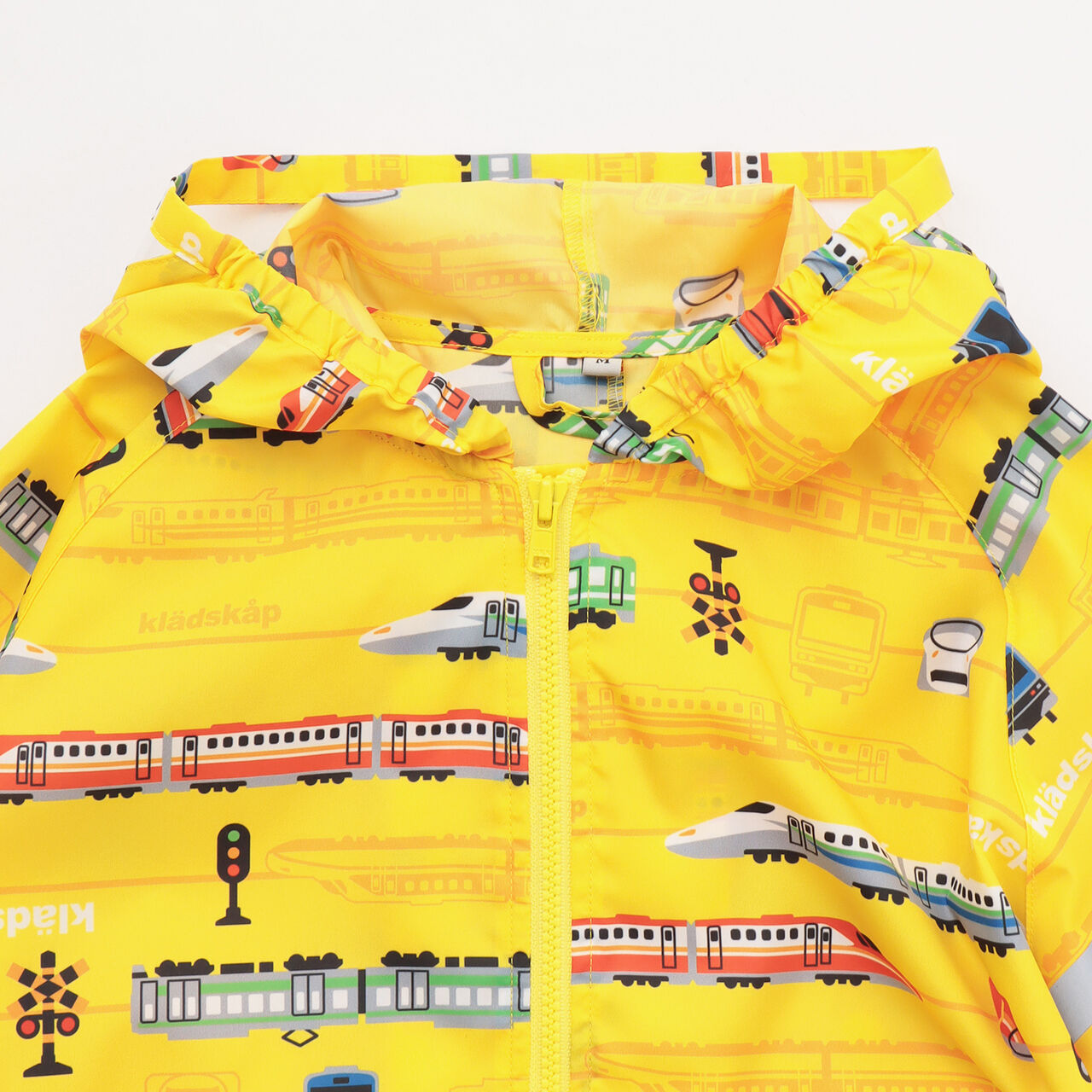 All-Over Pattern Raincoat,Yellow, large image number 2