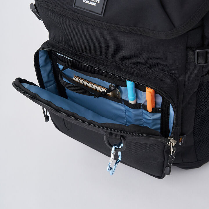 32L Lightweight Water-Repellent Bucket-Style School Backpack,Black, medium image number 20