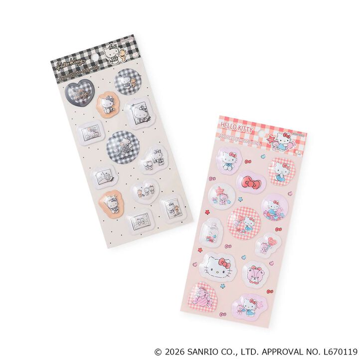 [Sanrio] Puffy Dome Stickers,Red, medium image number 4