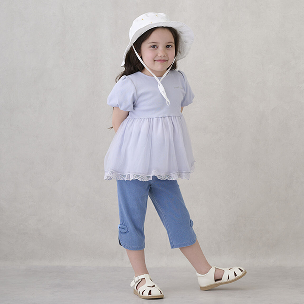 [Heat-Resistant] Embroidered Bucket Hat,Lavender, large image number 7