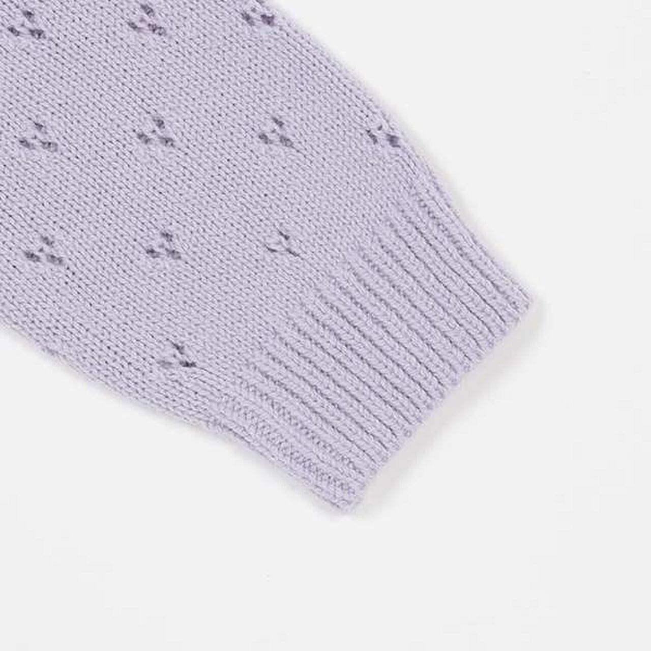 Needle Punch Cardigan,Ivory, large image number 5