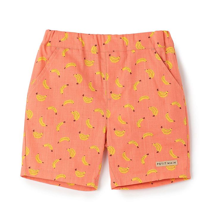 Woven Assorted Pattern Half Pants,Peach, medium image number 0