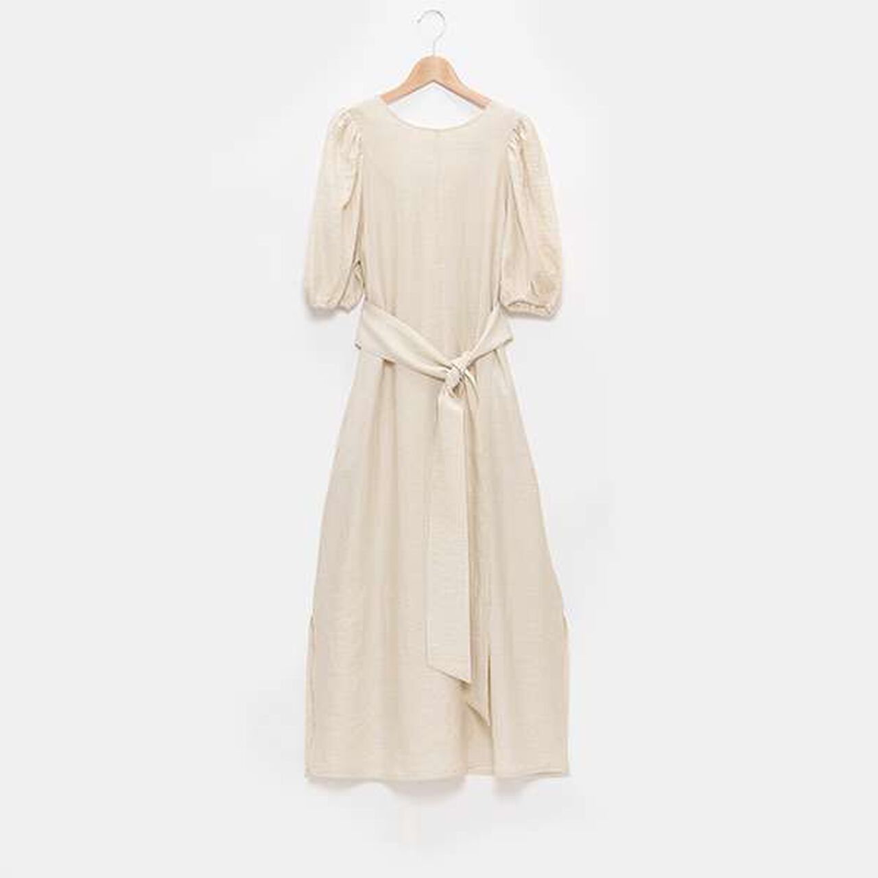 [LADIES] One-Piece Dress with Belt,Black, large image number 16