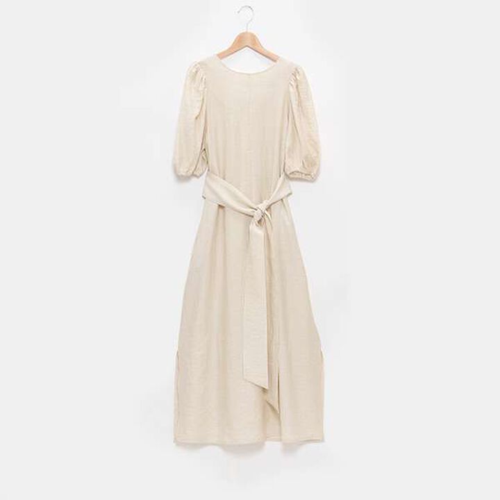 [LADIES] One-Piece Dress with Belt,Black, medium image number 16