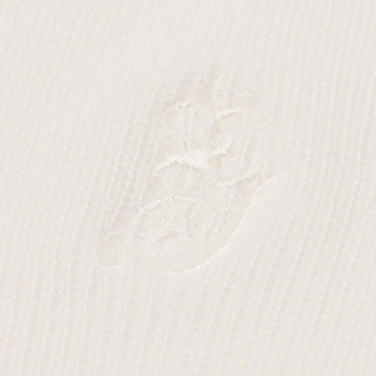 [Graduation Attire] Fine Ribbed Embroidered Crew Socks,Black, large image number 3