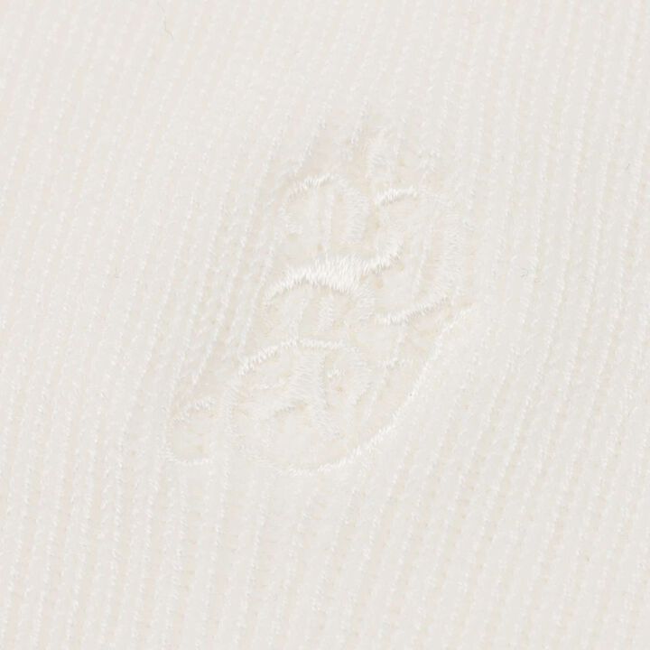 [Graduation Attire] Fine Ribbed Embroidered Crew Socks,Black, medium image number 3