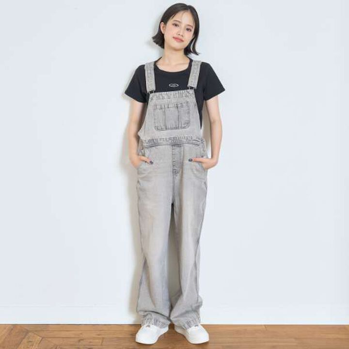 Basic Denim Overalls,Sax blue, medium image number 3