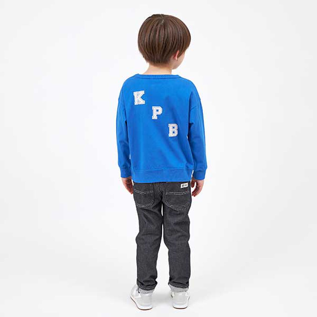 Logo Print Sweatshirt Style Long-Sleeve T-Shirt (100-130),Beige, large image number 5