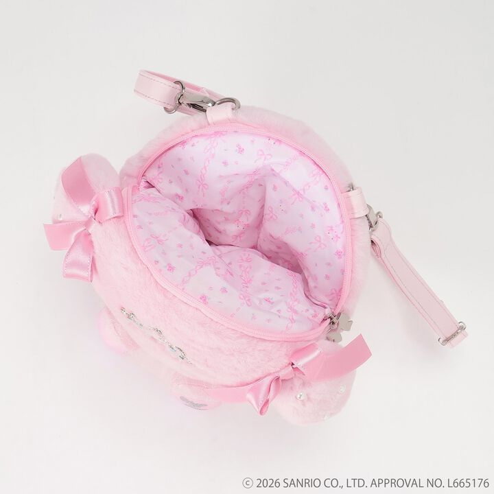 [My Melody/My Sweet Piano] Plush Shoulder Bag,Pink, medium image number 14