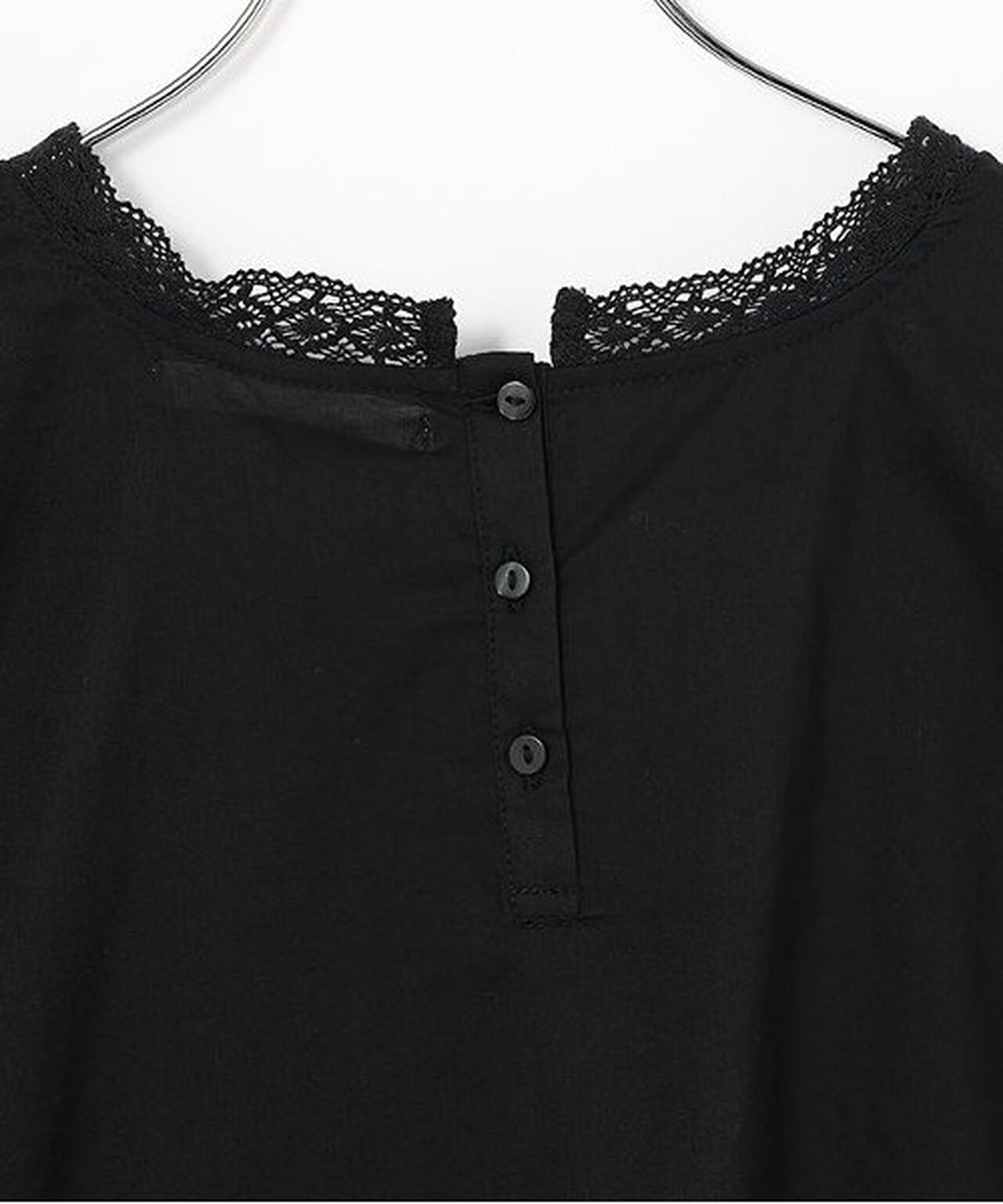 Cotton Lace Blouse,Off white, large image number 2