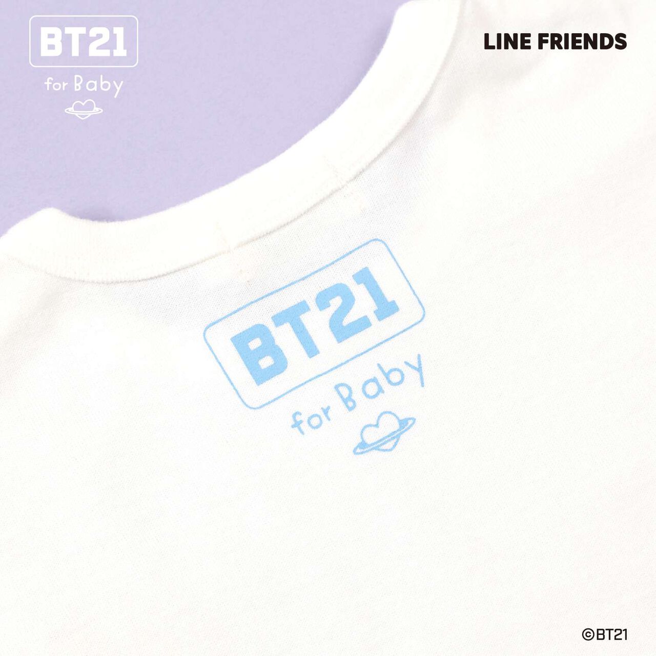[BT21] Panel Print Short Sleeve T-Shirt,Off white, large image number 5